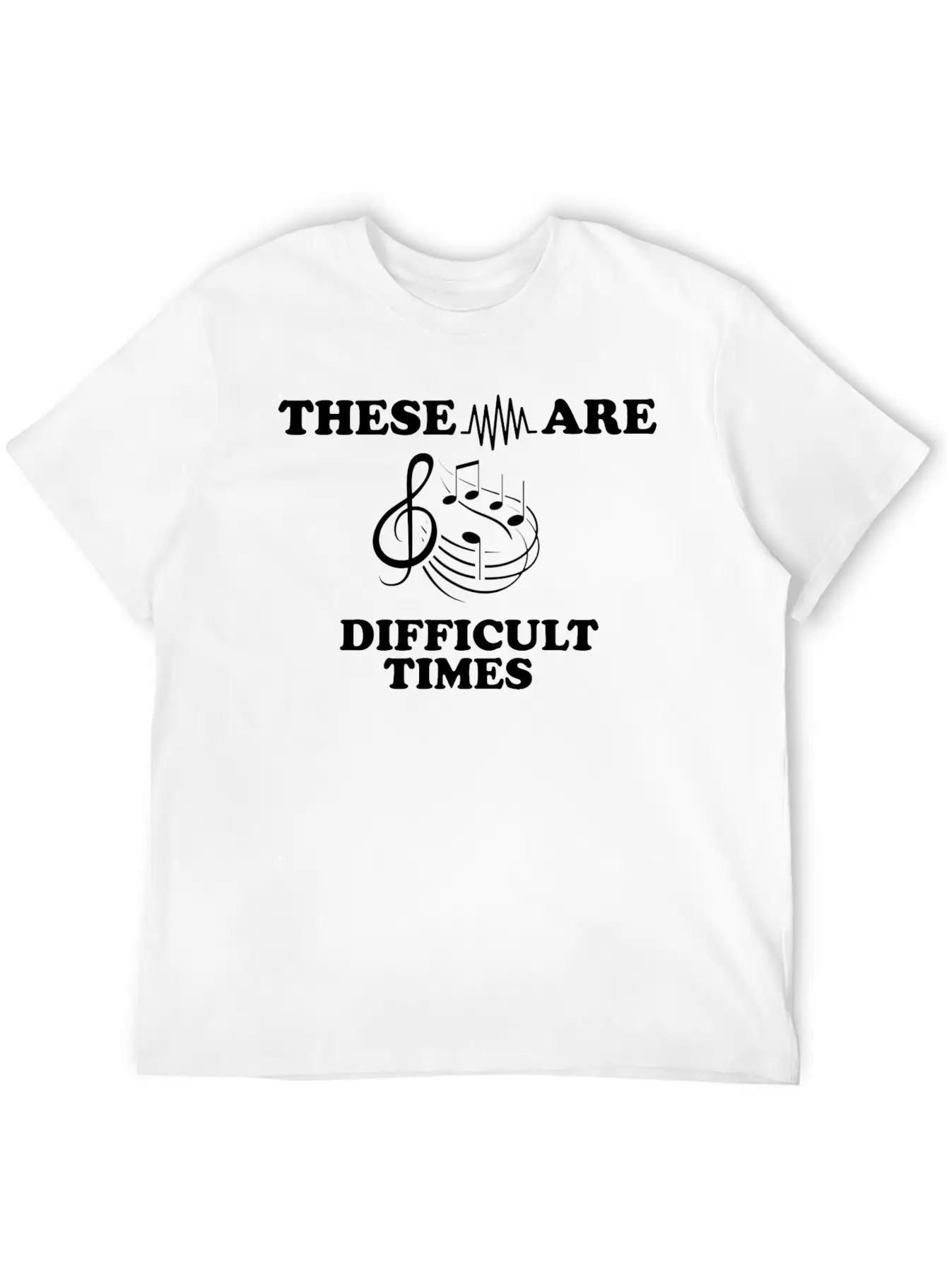 Simple Music Design For Musicians Musician Unisex Casual T-Shirt – Clean Design For Daily Comfort