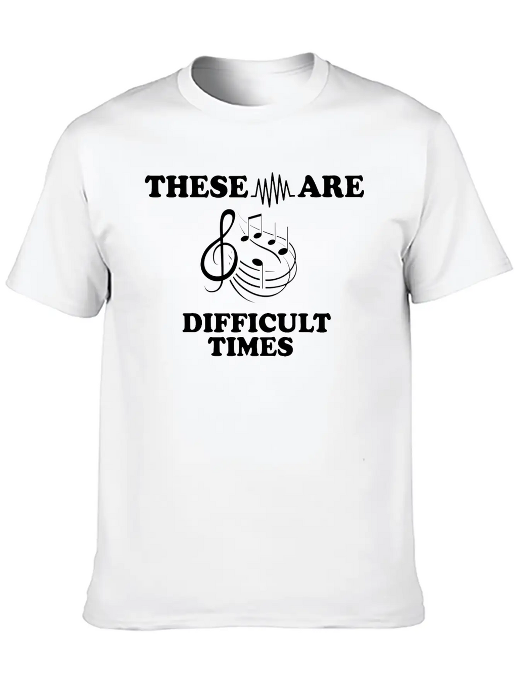 Simple Music Design For Musicians Musician Unisex Casual T-Shirt – Clean Design For Daily Comfort