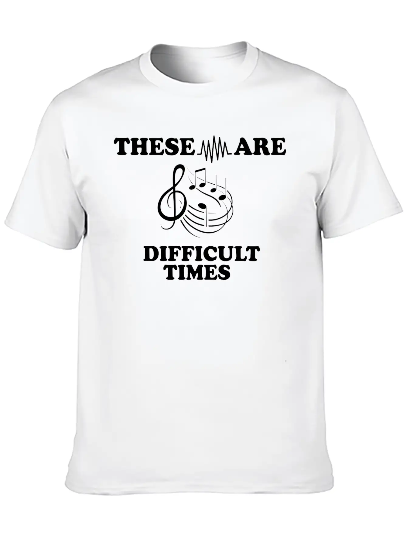 Simple Music Design For Musicians Musician Unisex Casual T-Shirt – Clean Design For Daily Comfort
