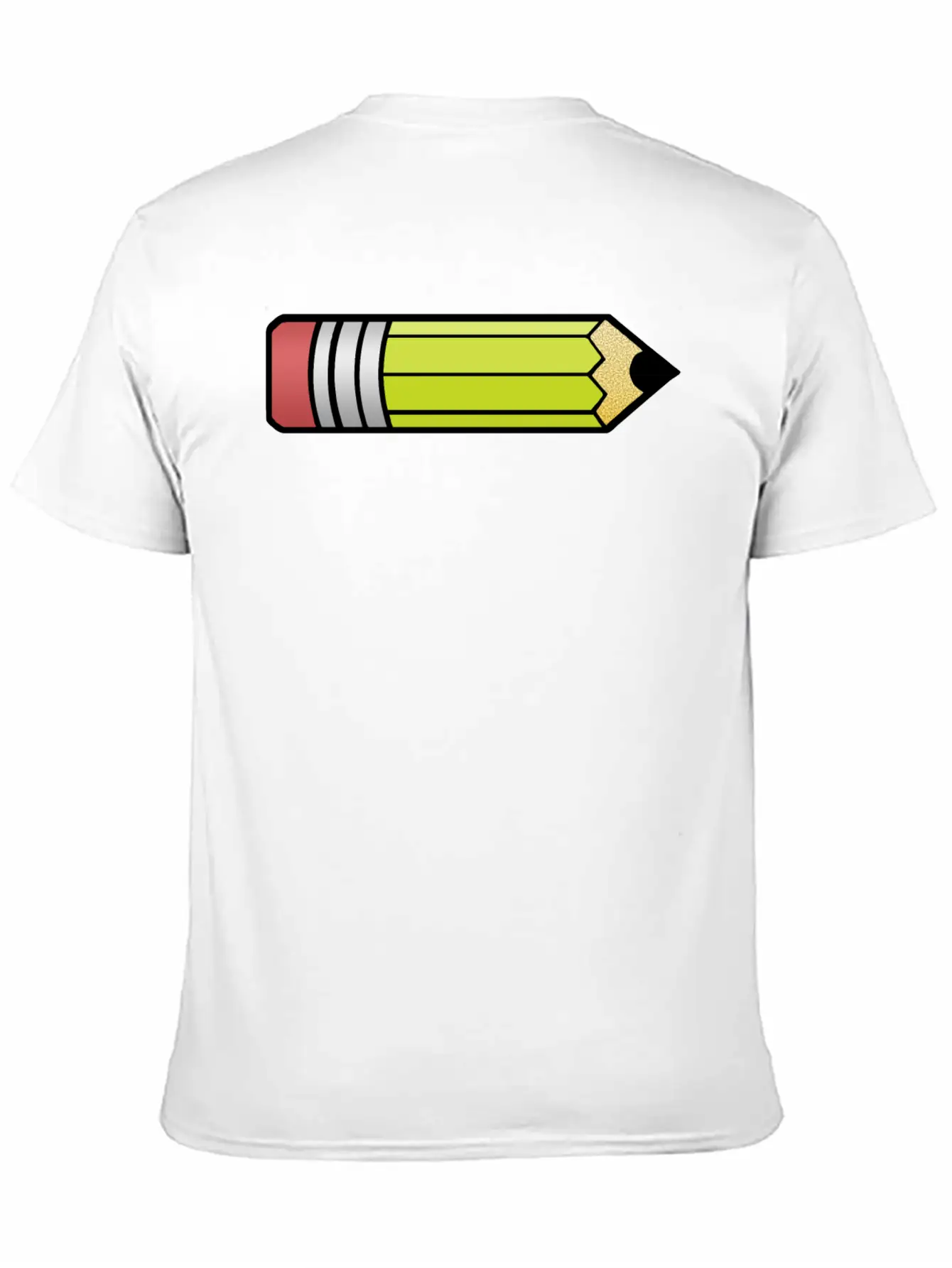 Simple Pencil Colorized Breathable Graphic T-Shirt – Perfect For Casual Days