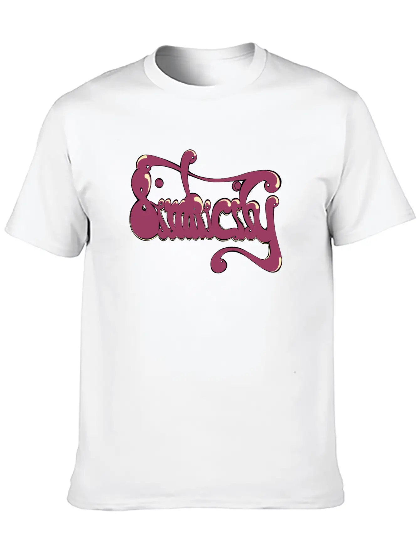 Simplicity Print Essential Cotton Tee For Daily Outfits – Unisex Style
