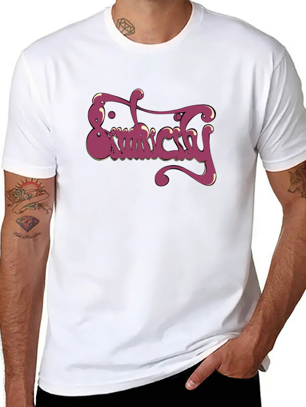 Simplicity Print Essential Cotton Tee For Daily Outfits – Unisex Style