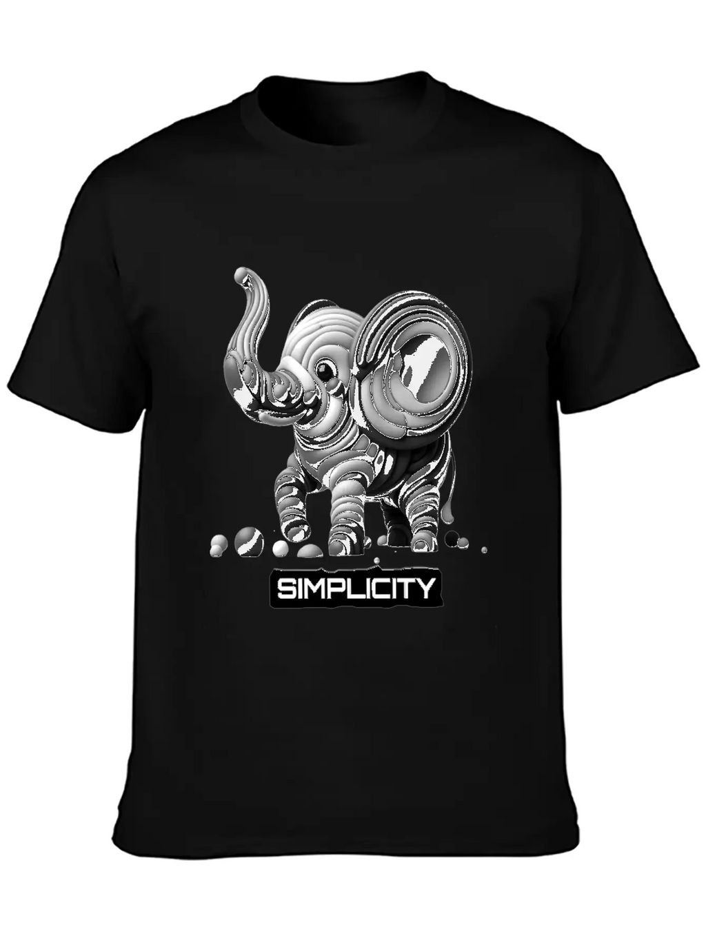 Simply Adorable: Baby Elephant - Simplicity Basic Graphic T-Shirt – Daily Comfort In Soft Cotton