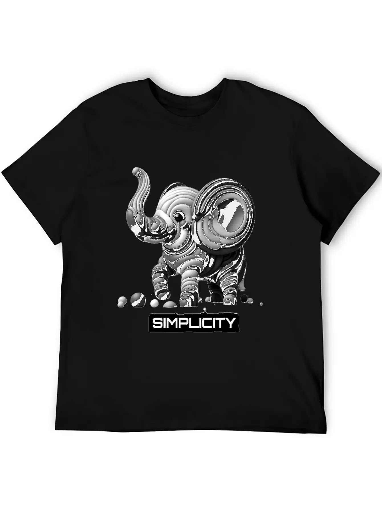 Simply Adorable: Baby Elephant - Simplicity Basic Graphic T-Shirt – Daily Comfort In Soft Cotton