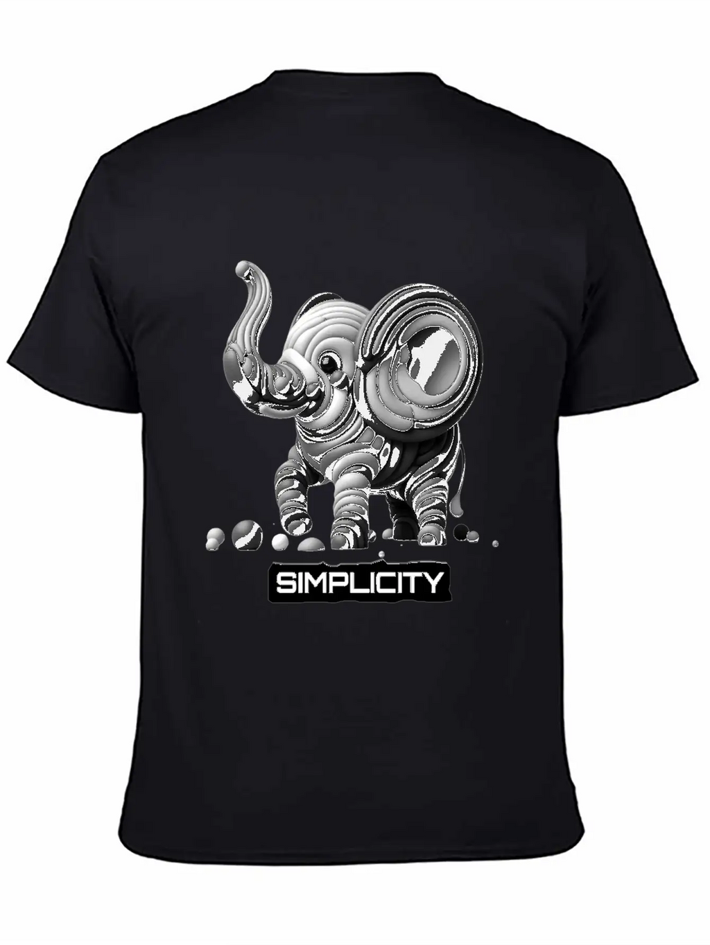Simply Adorable: Baby Elephant - Simplicity Basic Graphic T-Shirt – Daily Comfort In Soft Cotton