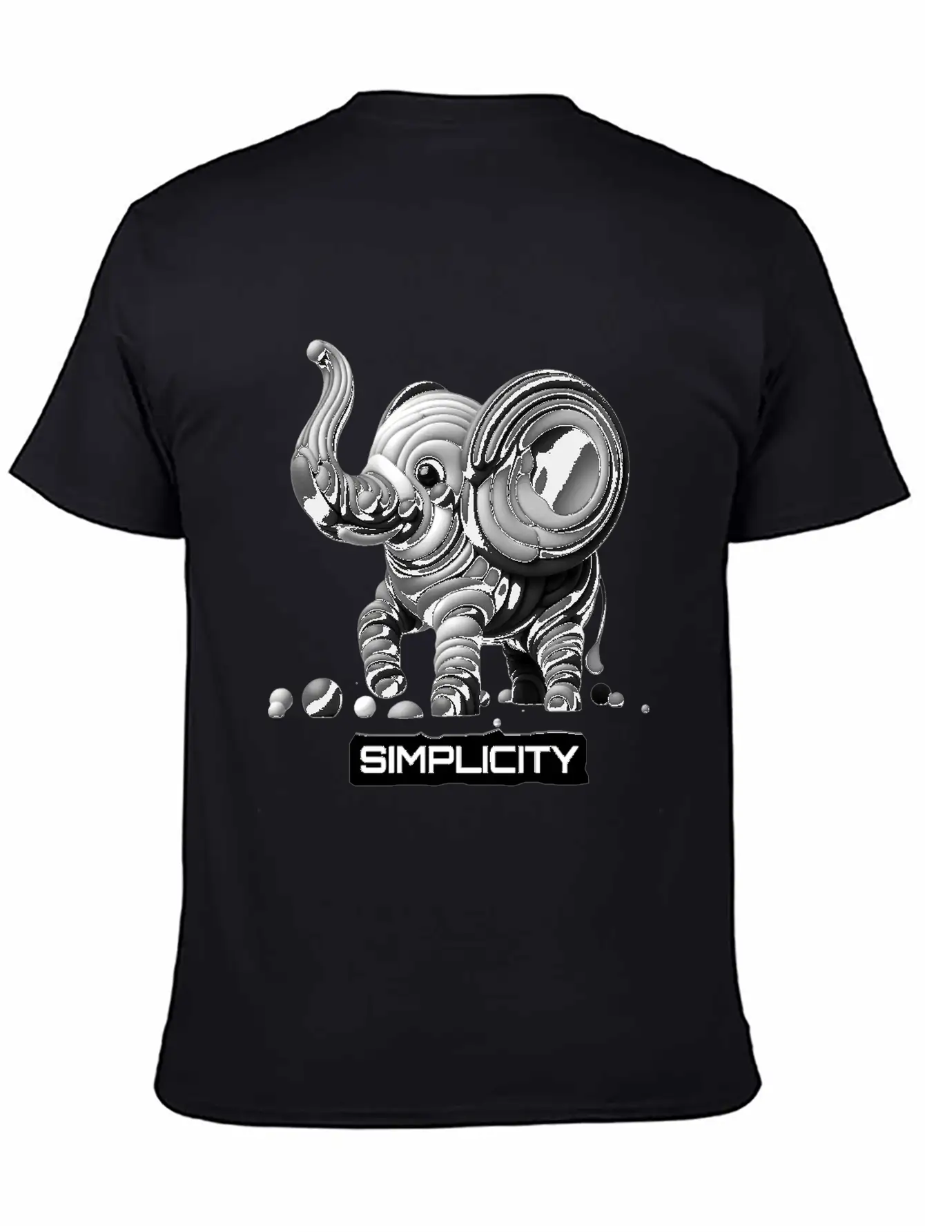 Simply Adorable: Baby Elephant - Simplicity Basic Graphic T-Shirt – Daily Comfort In Soft Cotton