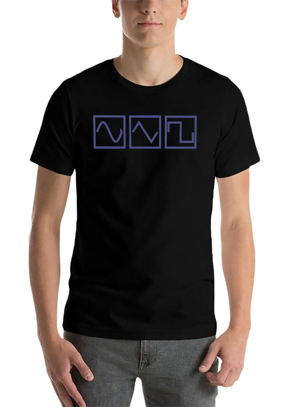 Sine Square Tri Basic Graphic T-Shirt – Daily Comfort In Soft Cotton