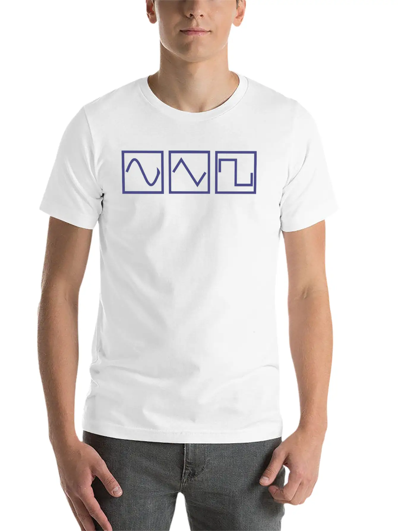 Sine Square Tri Basic Graphic T-Shirt – Daily Comfort In Soft Cotton