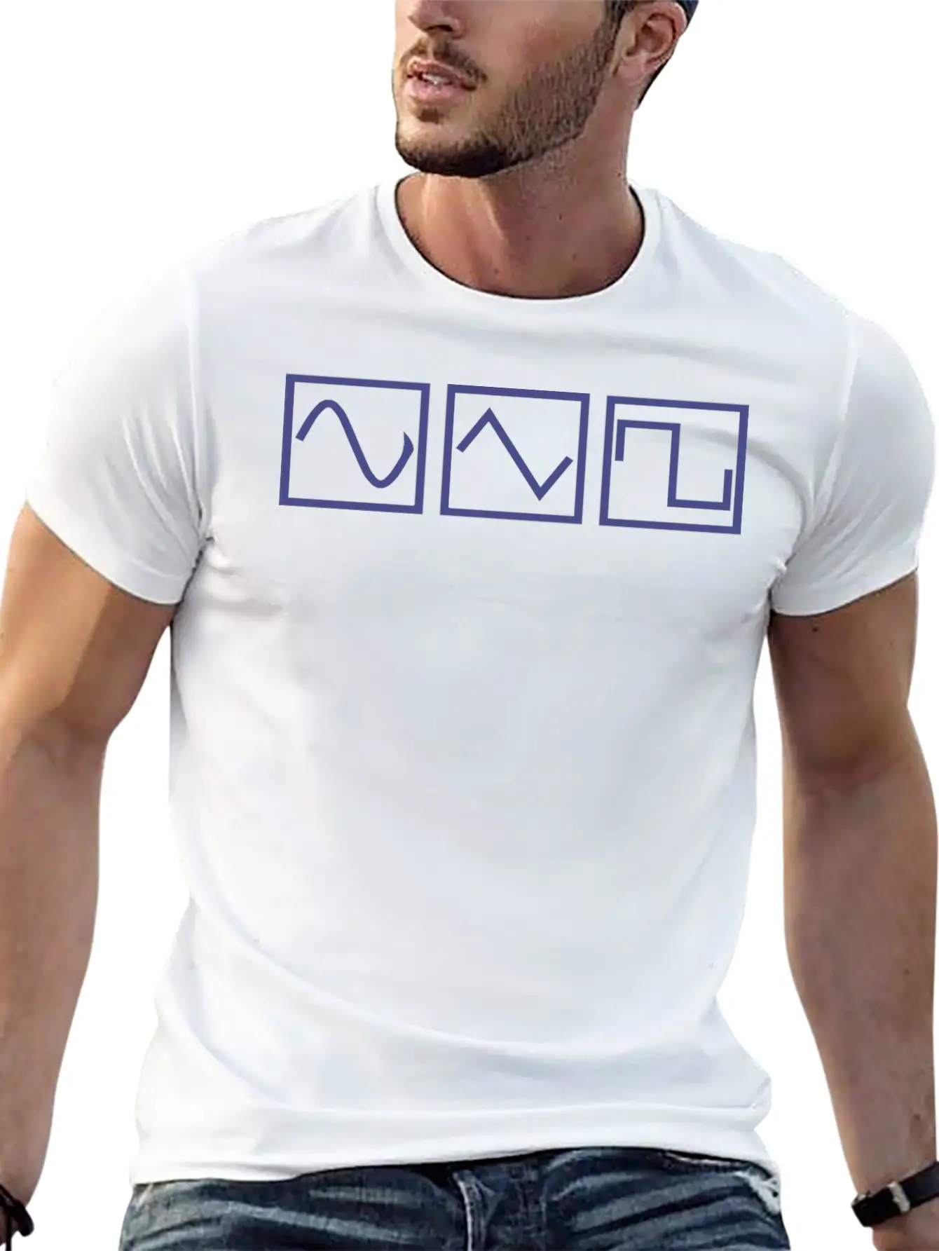 Sine Square Tri Basic Graphic T-Shirt – Daily Comfort In Soft Cotton
