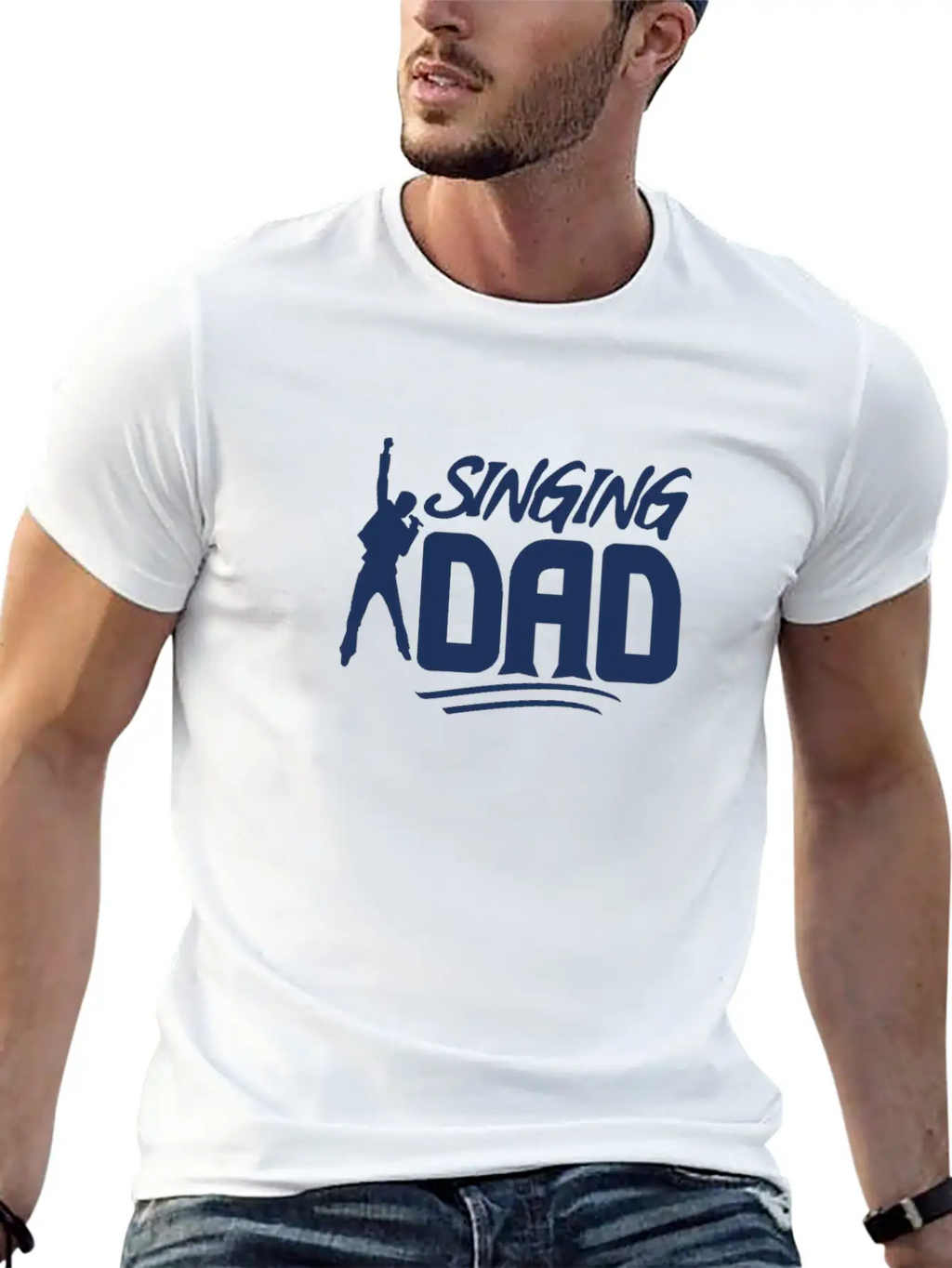Singer Dad Classic Cotton Tee – Unisex Comfort For Any Season