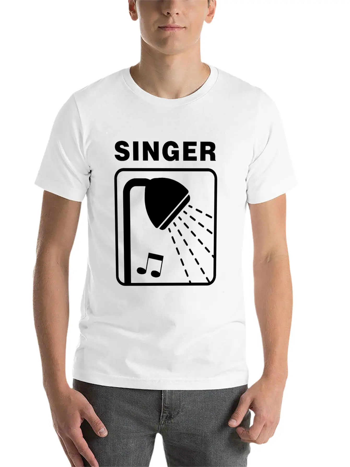 Singer Singing In The Shower - Tone Deaf Unisex Casual T-Shirt – Clean Design For Daily Comfort
