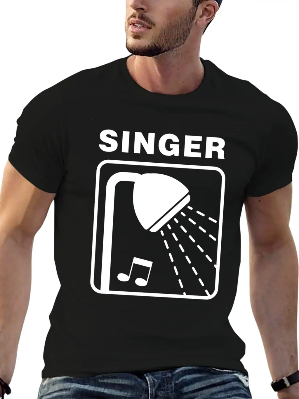 Singer Singing In The Shower - Tone Deaf Unisex Casual T-Shirt – Clean Design For Daily Comfort