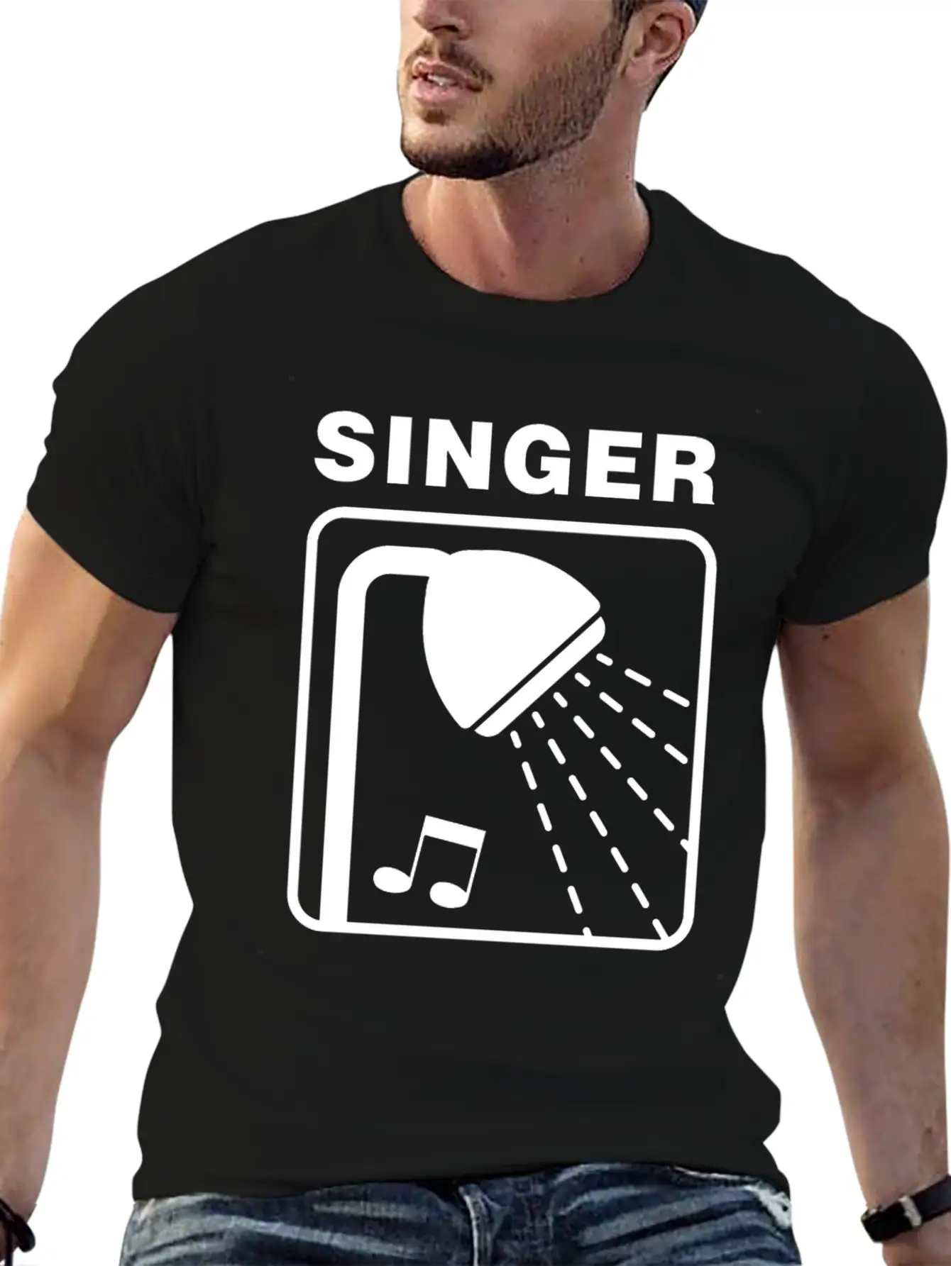 Singer Singing In The Shower - Tone Deaf Unisex Casual T-Shirt – Clean Design For Daily Comfort