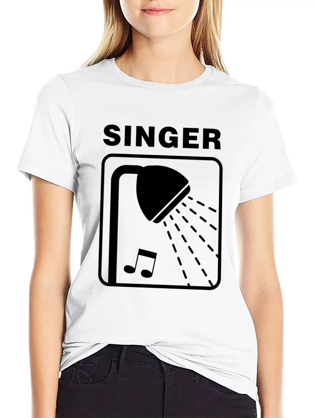 Singer Singing In The Shower - Tone Deaf Unisex Casual T-Shirt – Clean Design For Daily Comfort