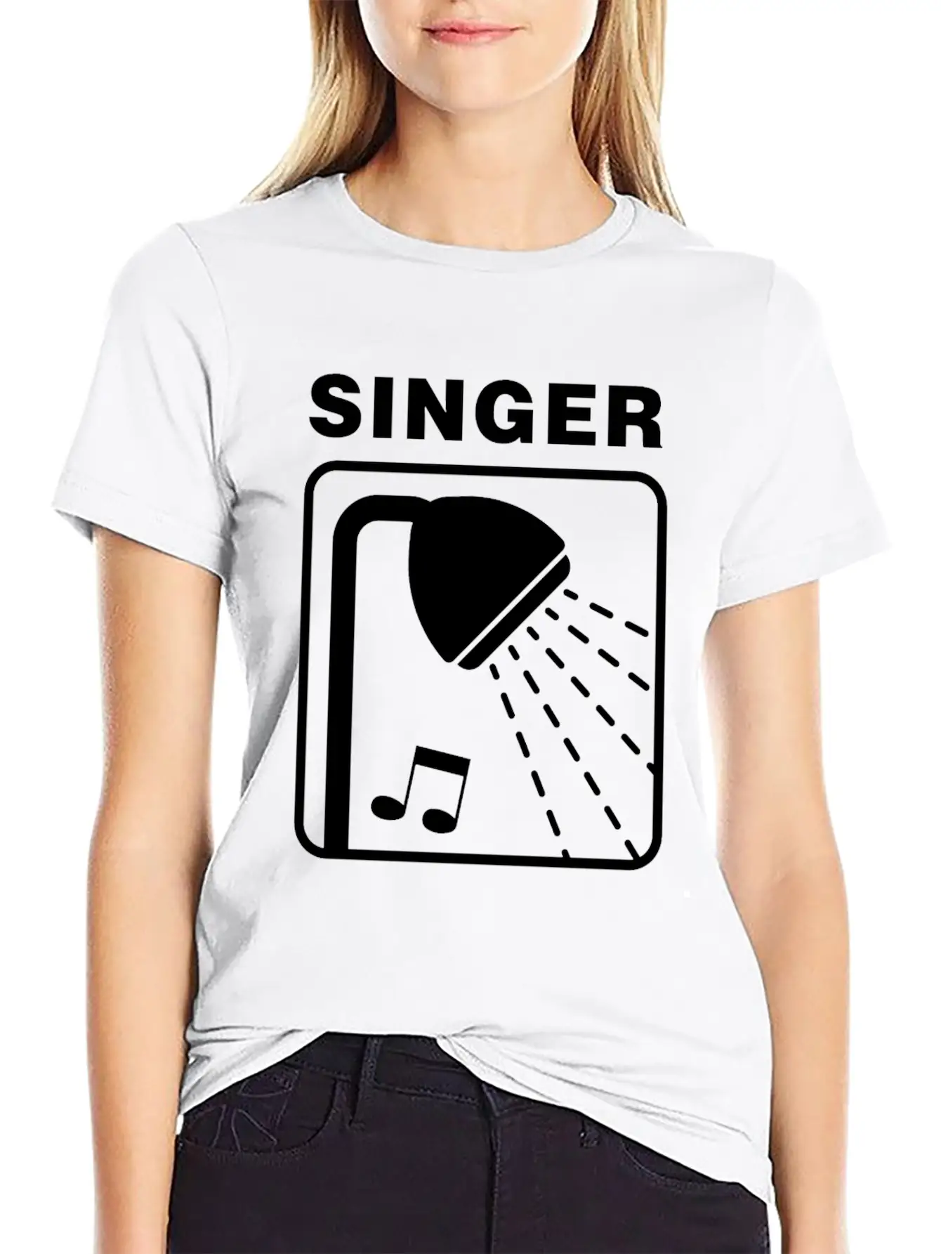 Singer Singing In The Shower - Tone Deaf Unisex Casual T-Shirt – Clean Design For Daily Comfort