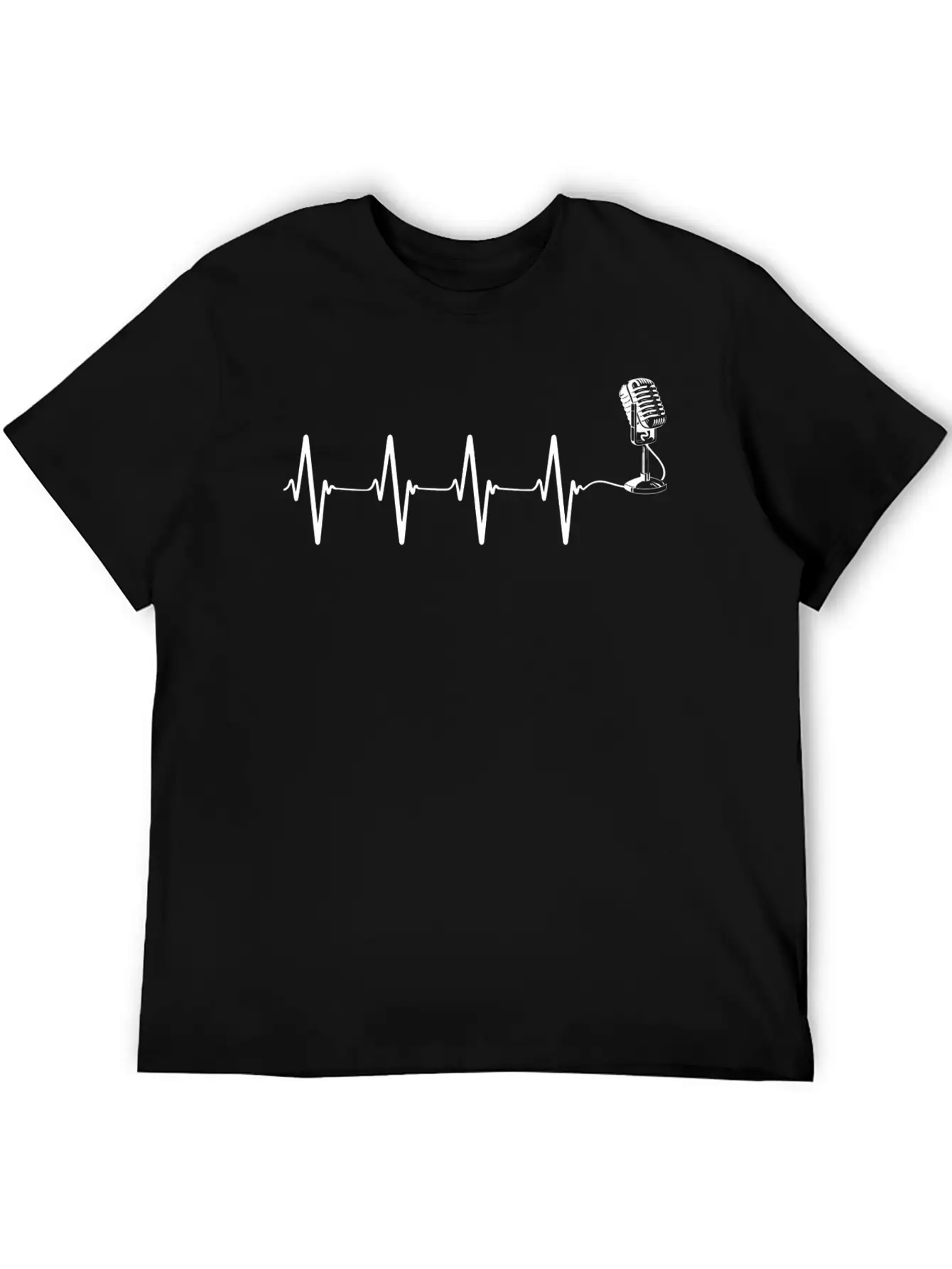 Singing Singer Podcaster Choir Radio Microphone He Basic Graphic T-Shirt – Daily Comfort In Soft Cotton