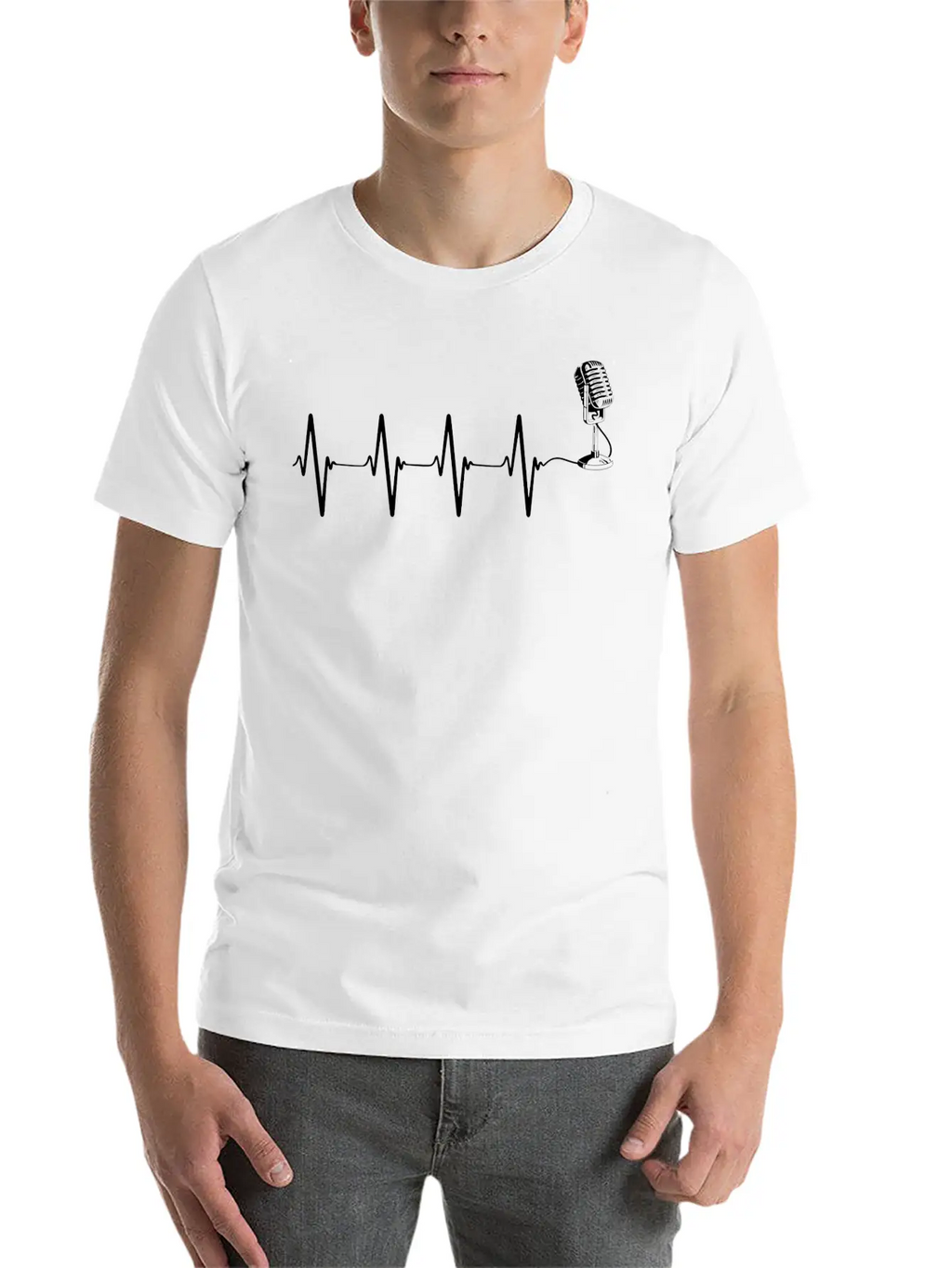 Singing Singer Podcaster Choir Radio Microphone He Basic Graphic T-Shirt – Daily Comfort In Soft Cotton