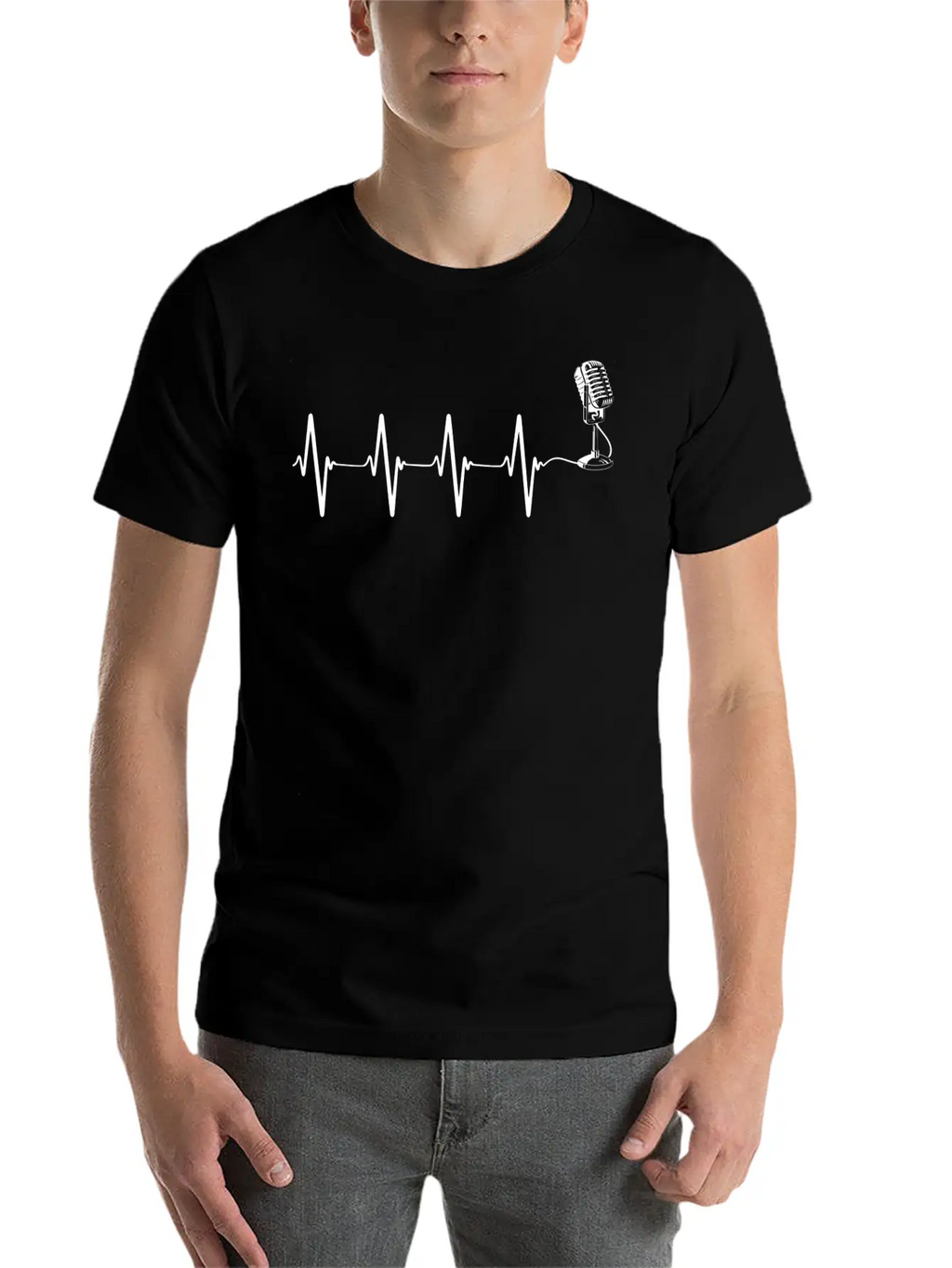 Singing Singer Podcaster Choir Radio Microphone He Basic Graphic T-Shirt – Daily Comfort In Soft Cotton