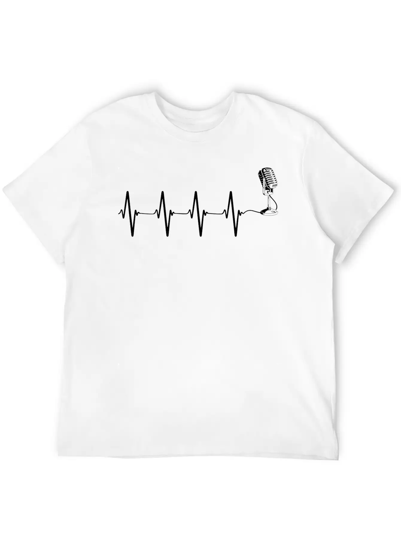 Singing Singer Podcaster Choir Radio Microphone He Basic Graphic T-Shirt – Daily Comfort In Soft Cotton