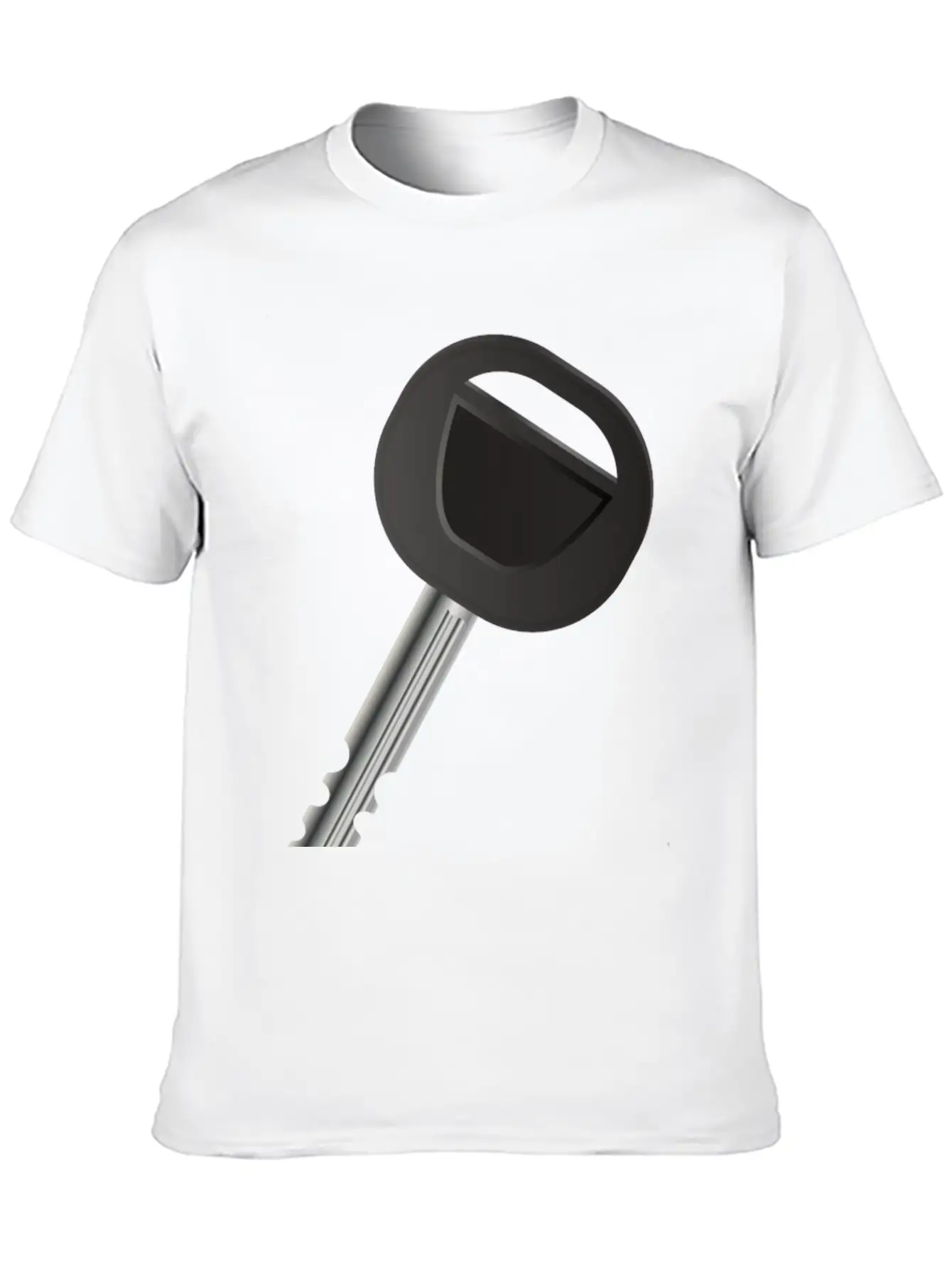 Single Car Key For Automobile Fans Timeless Short Sleeve Tee – Comfy And Minimalist Design