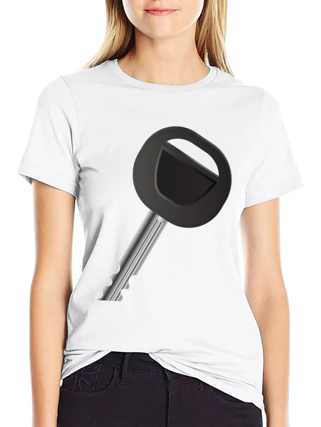 Single Car Key For Automobile Fans Timeless Short Sleeve Tee – Comfy And Minimalist Design