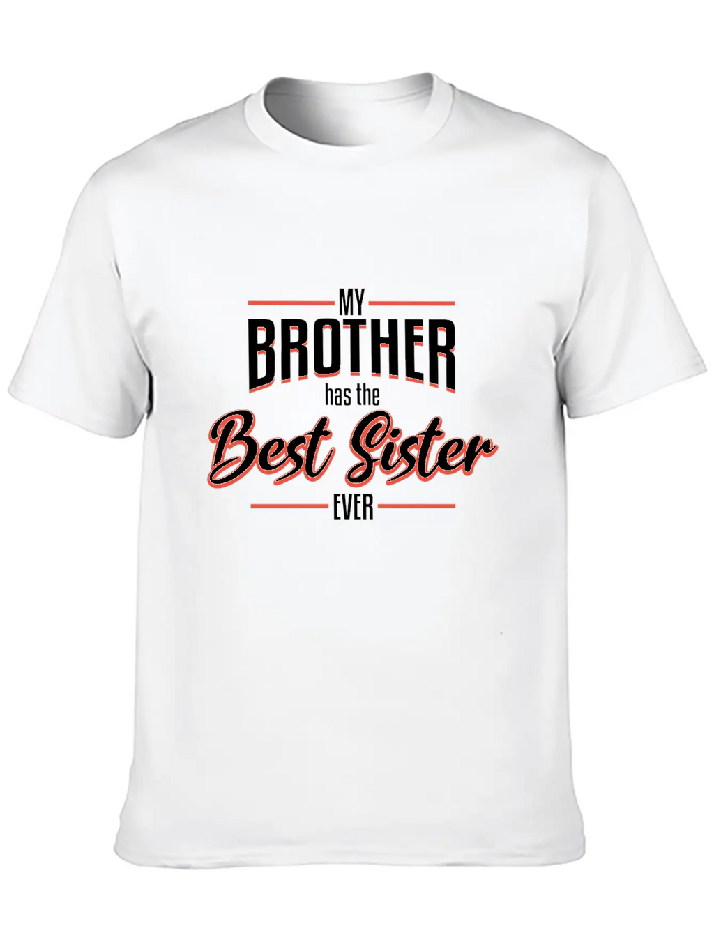 Sister Best Sister Relaxed Everyday Tee – Lightweight And Durable Cotton