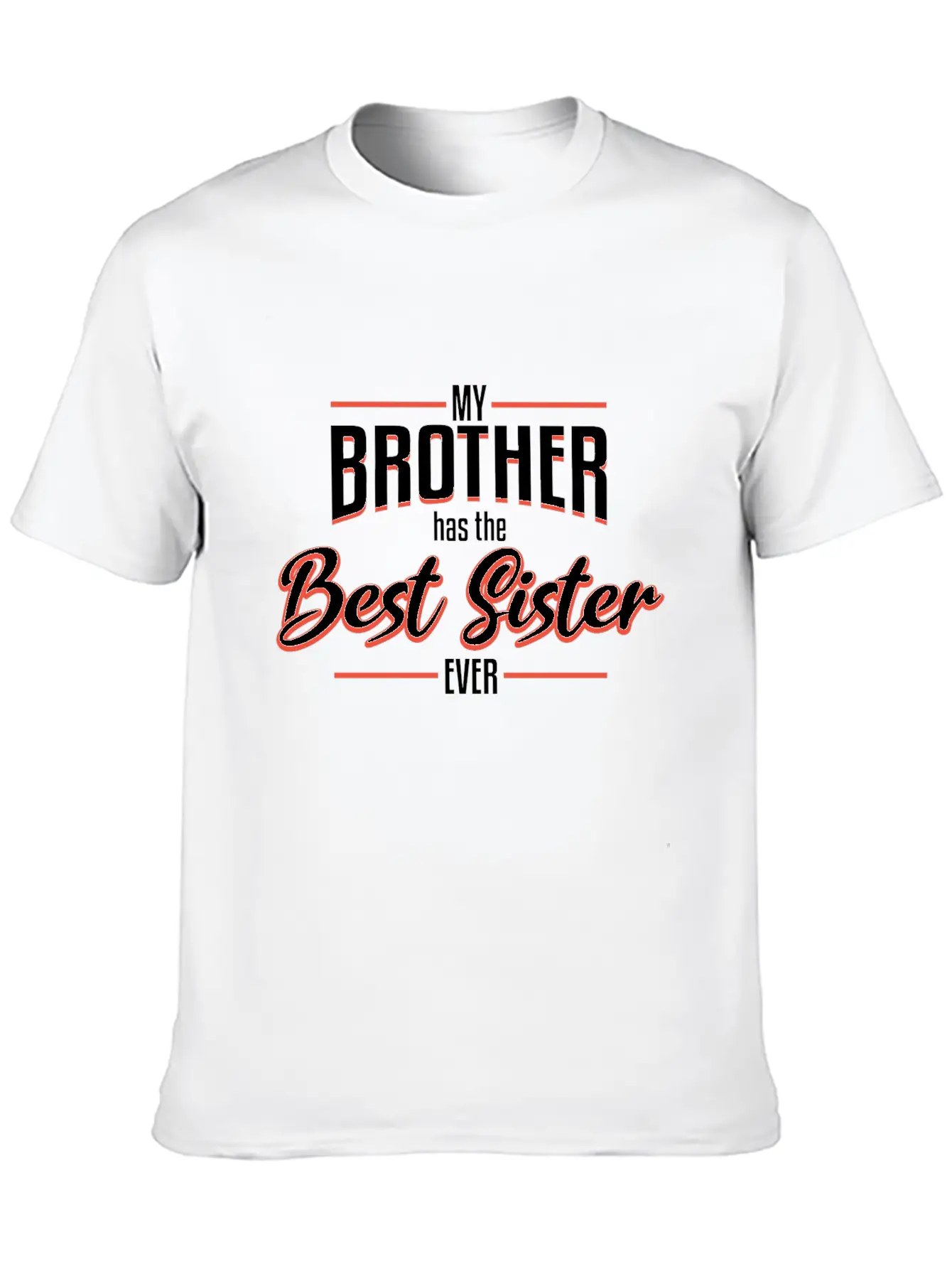 Sister Best Sister Relaxed Everyday Tee – Lightweight And Durable Cotton