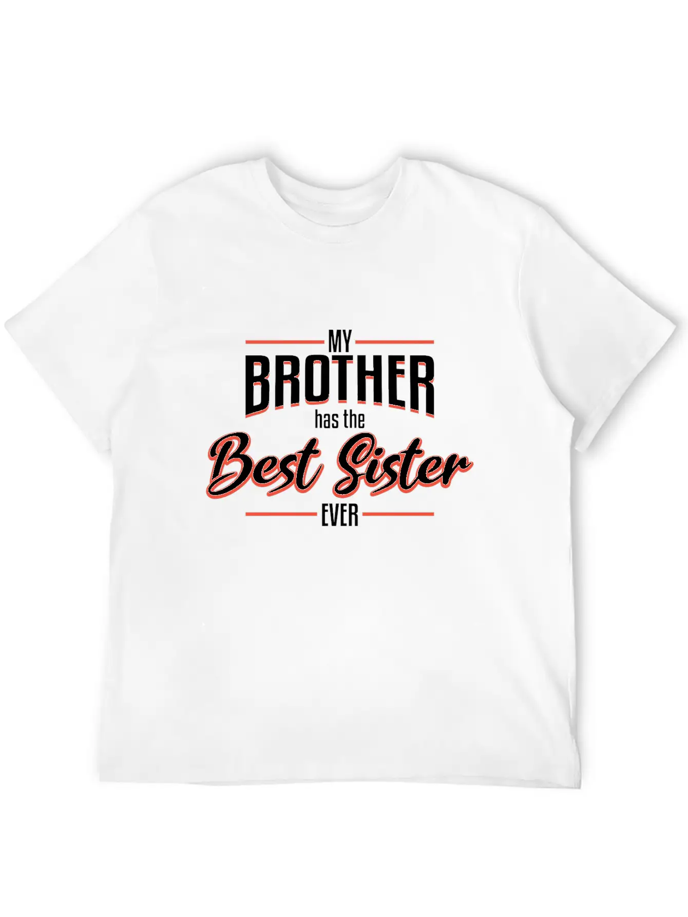 Sister Best Sister Relaxed Everyday Tee – Lightweight And Durable Cotton