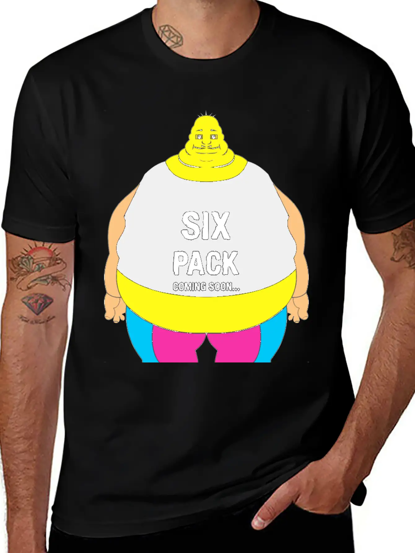 Six Pack Body Basic Graphic T-Shirt – Daily Comfort In Soft Cotton