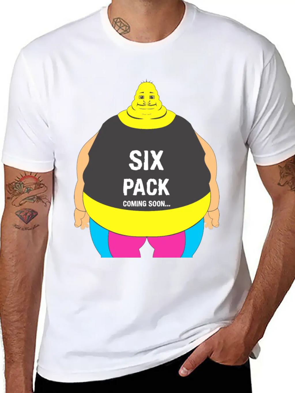 Six Pack Body Basic Graphic T-Shirt – Daily Comfort In Soft Cotton