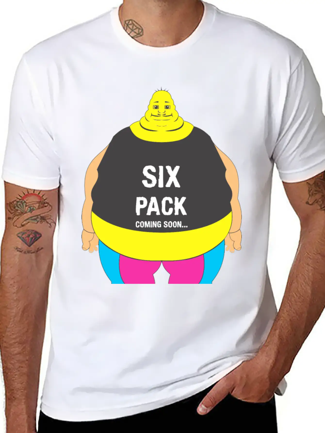 Six Pack Body Basic Graphic T-Shirt – Daily Comfort In Soft Cotton