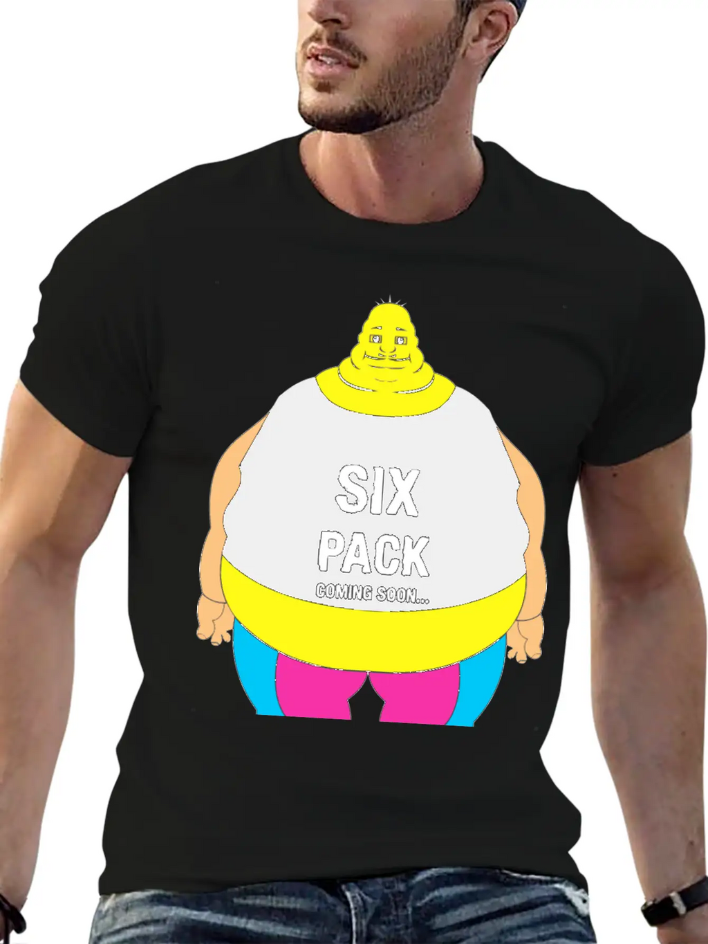 Six Pack Body Basic Graphic T-Shirt – Daily Comfort In Soft Cotton