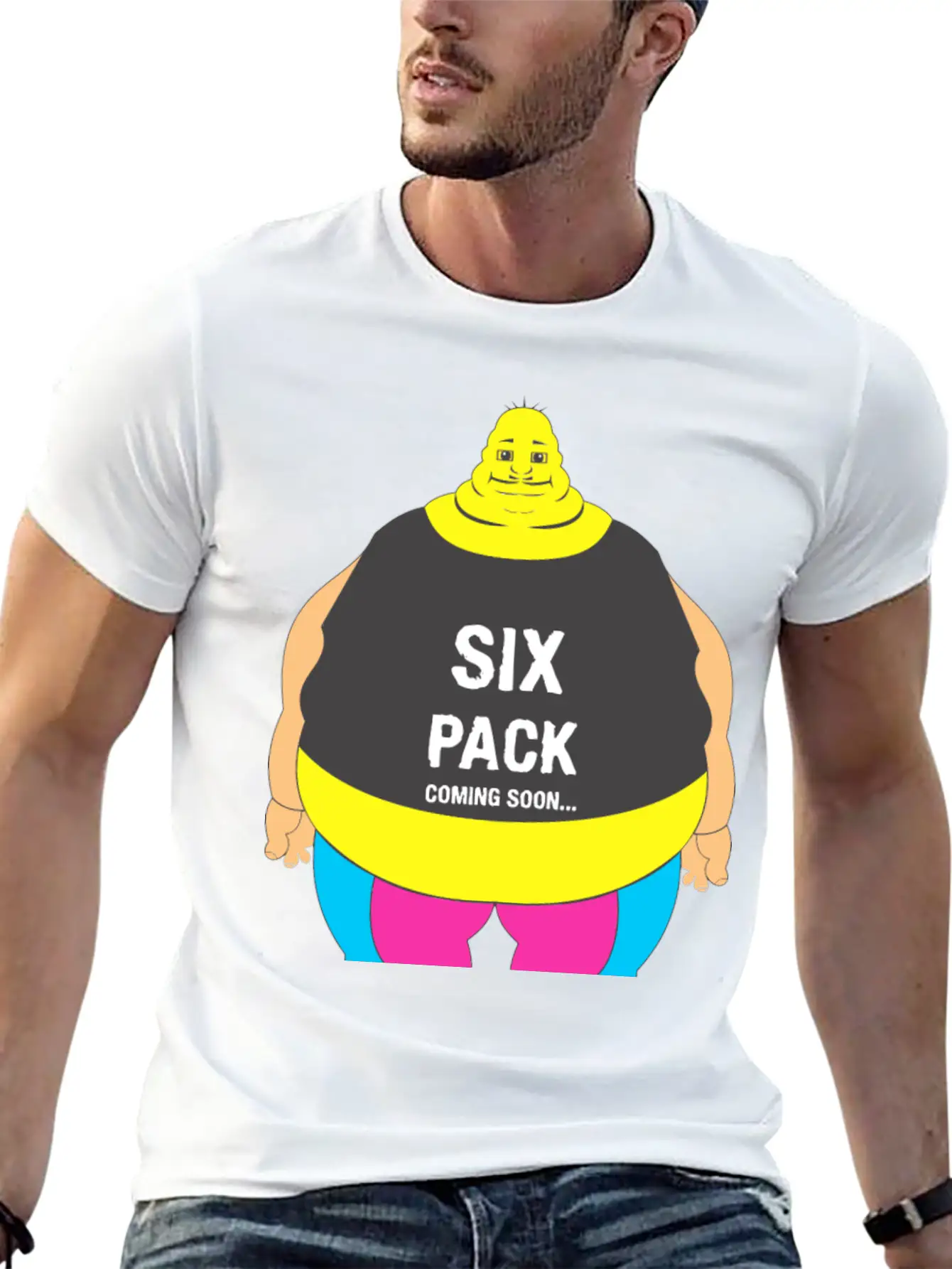 Six Pack Body Basic Graphic T-Shirt – Daily Comfort In Soft Cotton