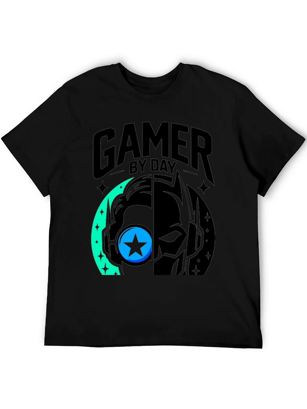 Gamer By Day Black Graphic Tee