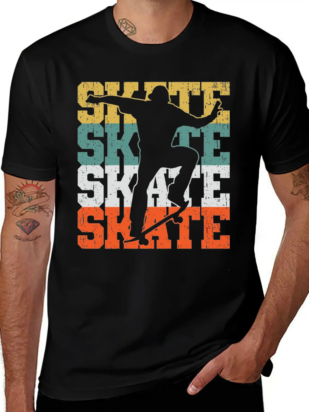 Skate Skateboard Gift For A Skater Boy Or Skater W Breathable Graphic T-Shirt – Perfect For Casual Days
