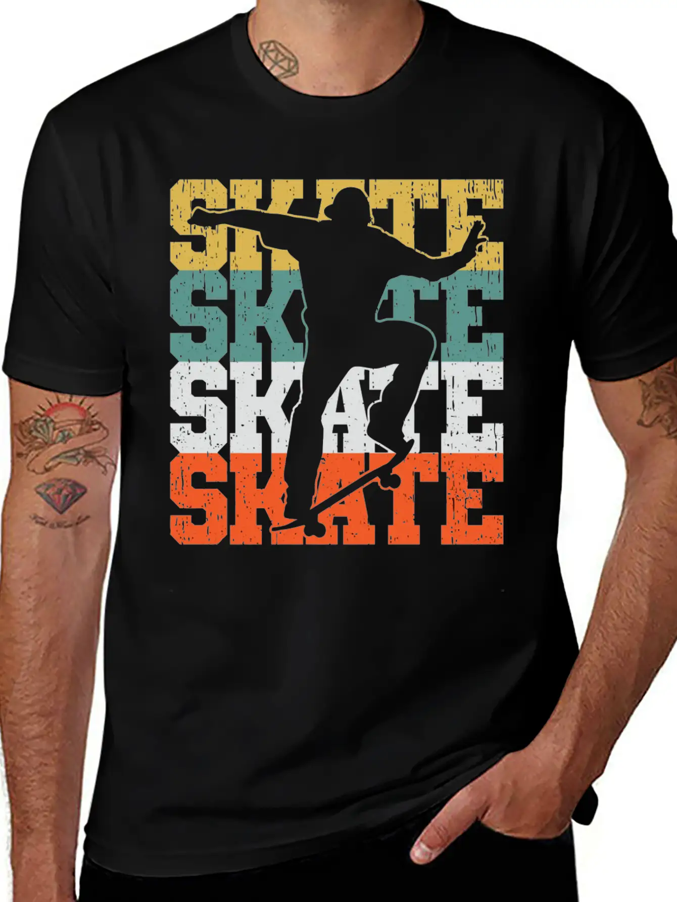 Skate Skateboard Gift For A Skater Boy Or Skater W Breathable Graphic T-Shirt – Perfect For Casual Days