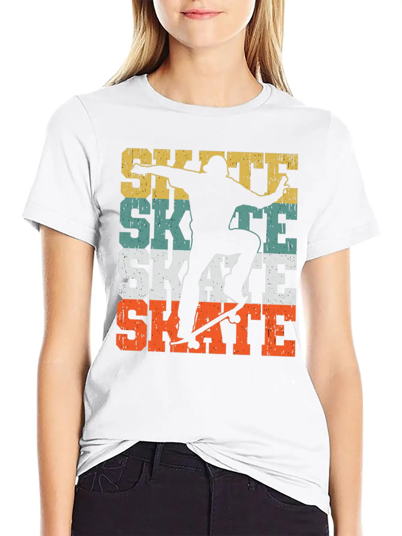 Skate Skateboard Gift For A Skater Boy Or Skater W Breathable Graphic T-Shirt – Perfect For Casual Days