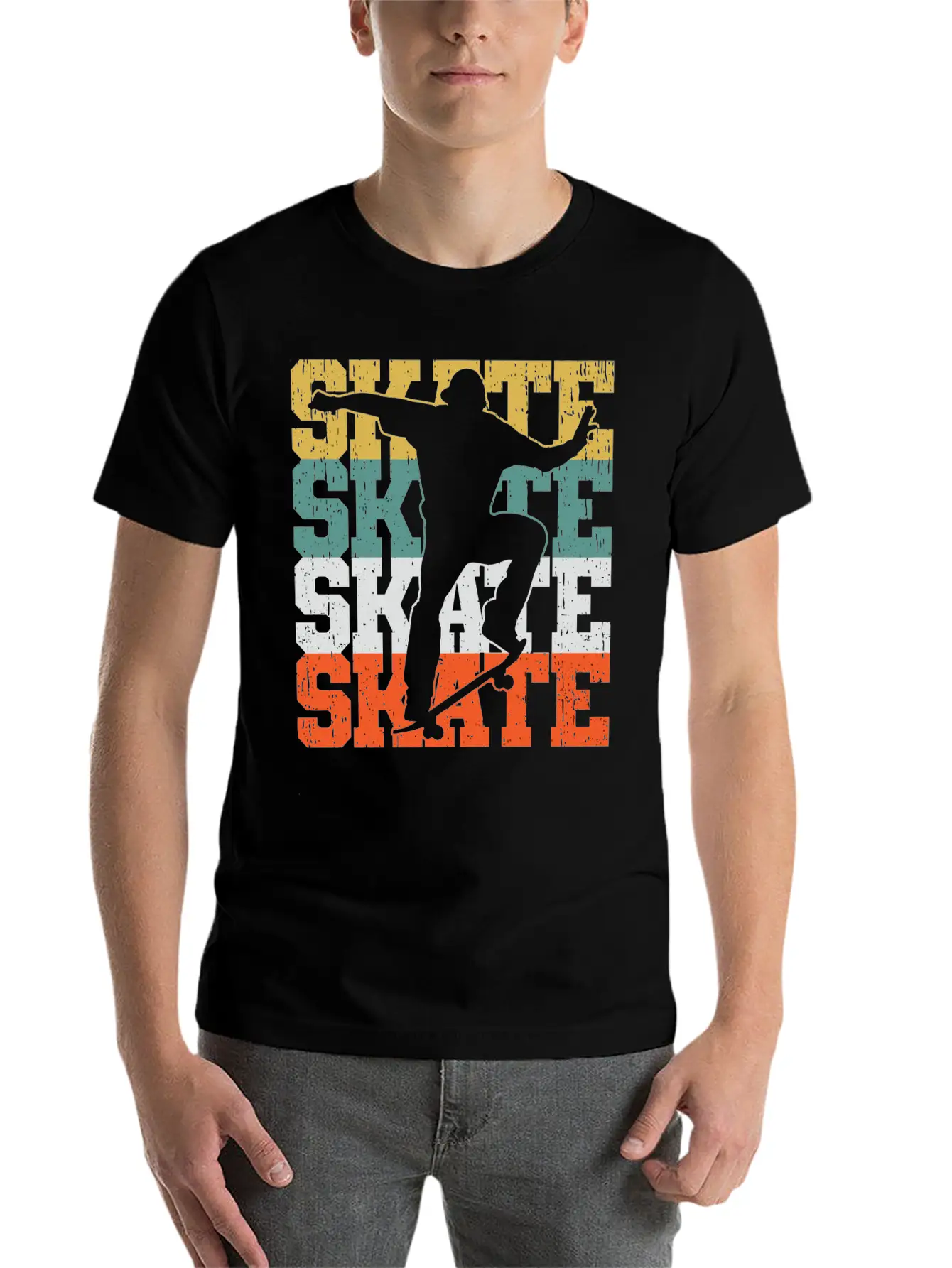 Skate Skateboard Gift For A Skater Boy Or Skater W Breathable Graphic T-Shirt – Perfect For Casual Days