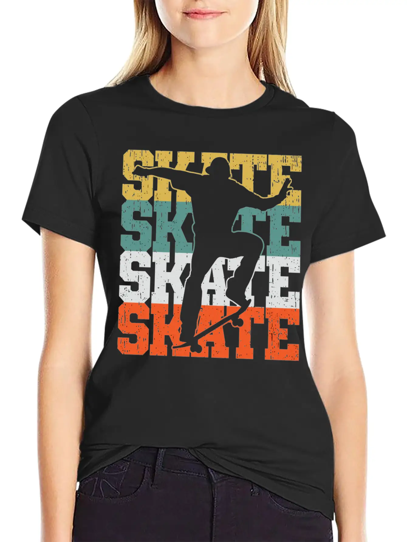 Skate Skateboard Gift For A Skater Boy Or Skater W Breathable Graphic T-Shirt – Perfect For Casual Days