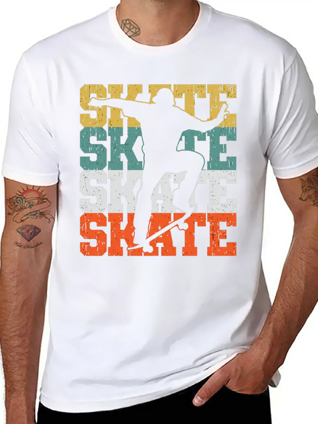 Skate Skateboard Gift For A Skater Boy Or Skater W Breathable Graphic T-Shirt – Perfect For Casual Days