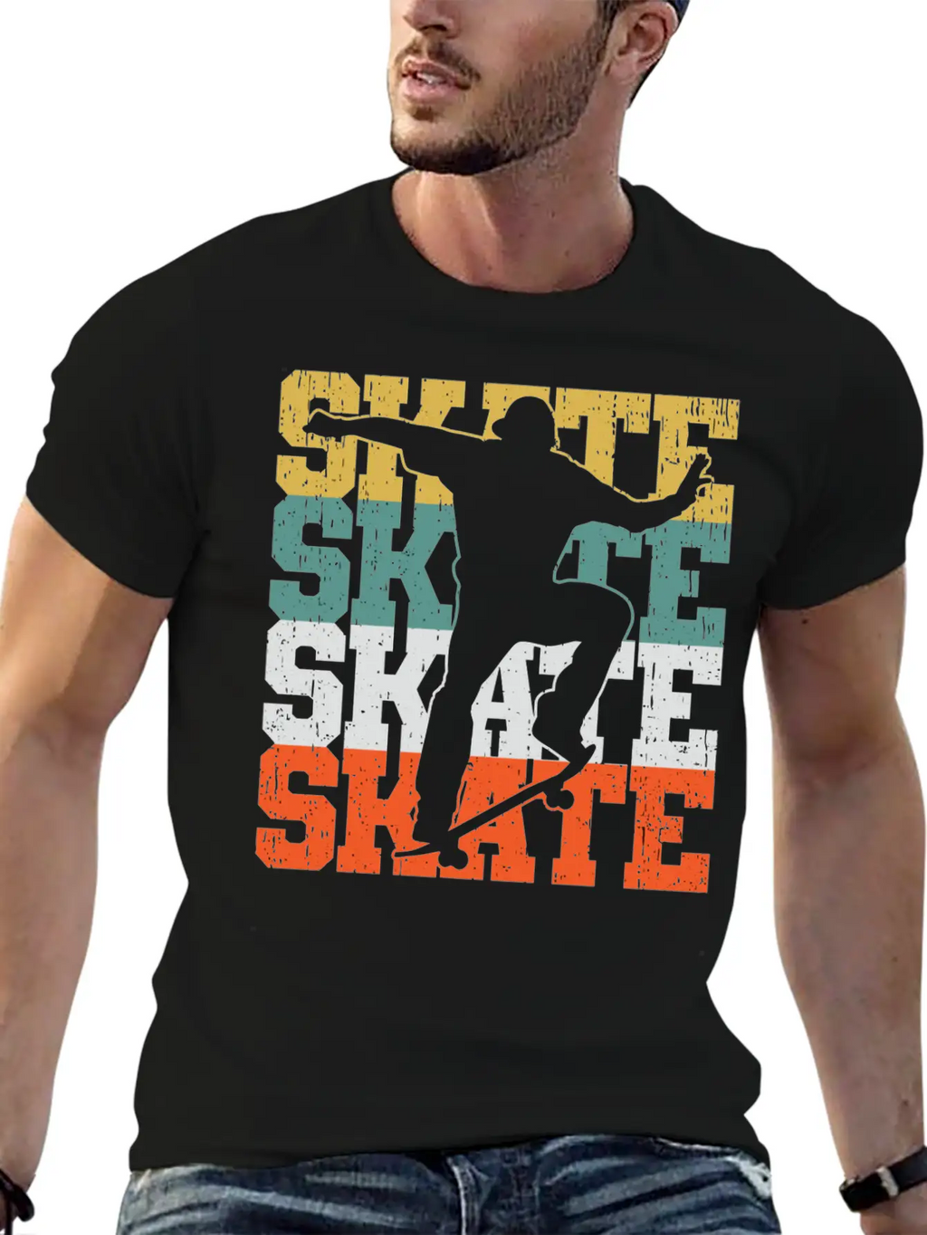 Skate Skateboard Gift For A Skater Boy Or Skater W Breathable Graphic T-Shirt – Perfect For Casual Days