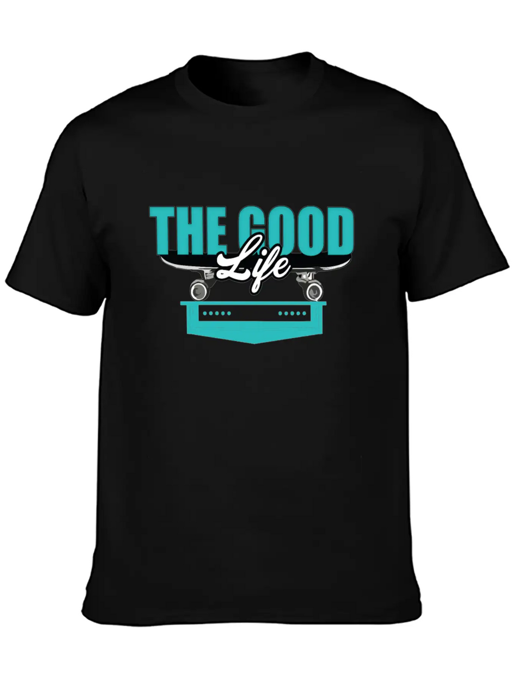 Skateboard Good Life Breathable Soft Cotton T-Shirt – Timeless Casual Look