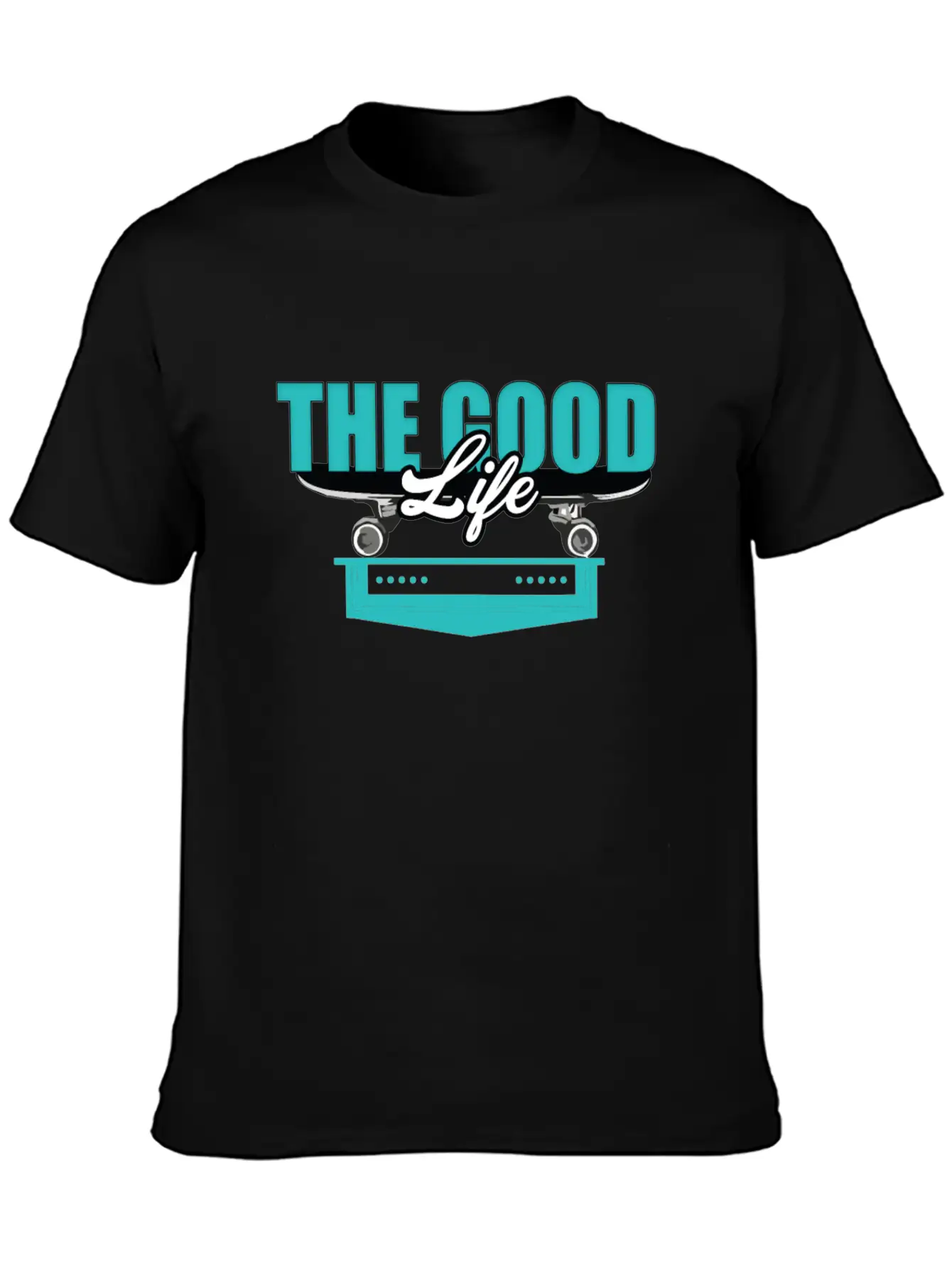 Skateboard Good Life Breathable Soft Cotton T-Shirt – Timeless Casual Look