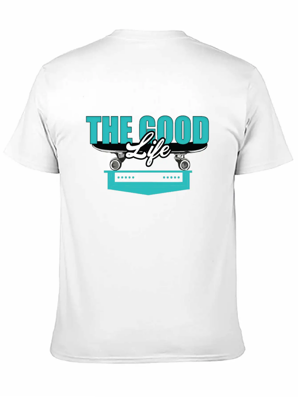 Skateboard Good Life Breathable Soft Cotton T-Shirt – Timeless Casual Look