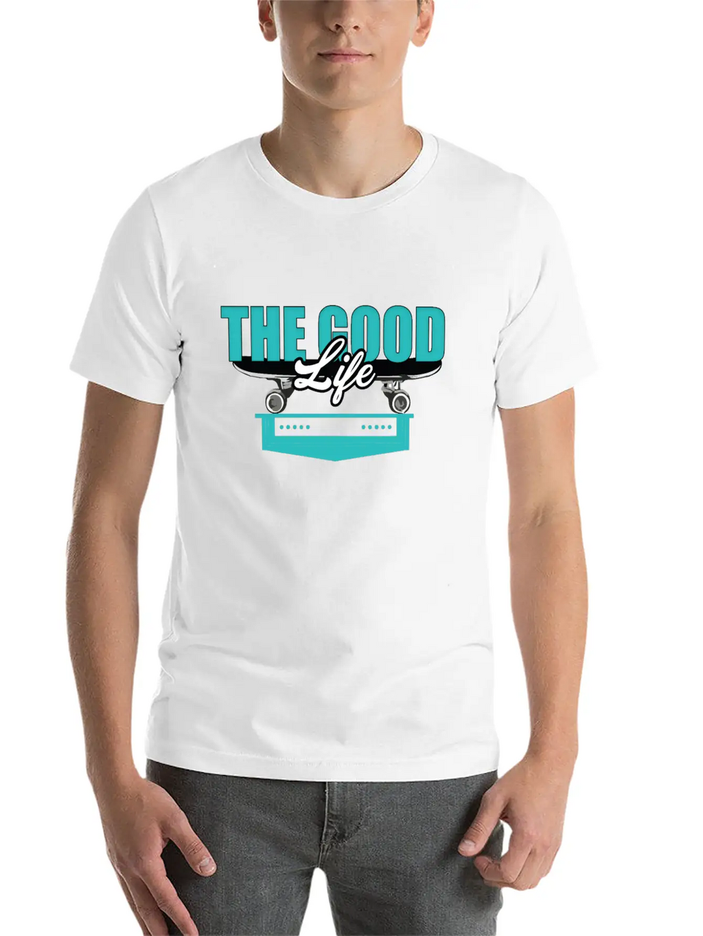 Skateboard Good Life Breathable Soft Cotton T-Shirt – Timeless Casual Look
