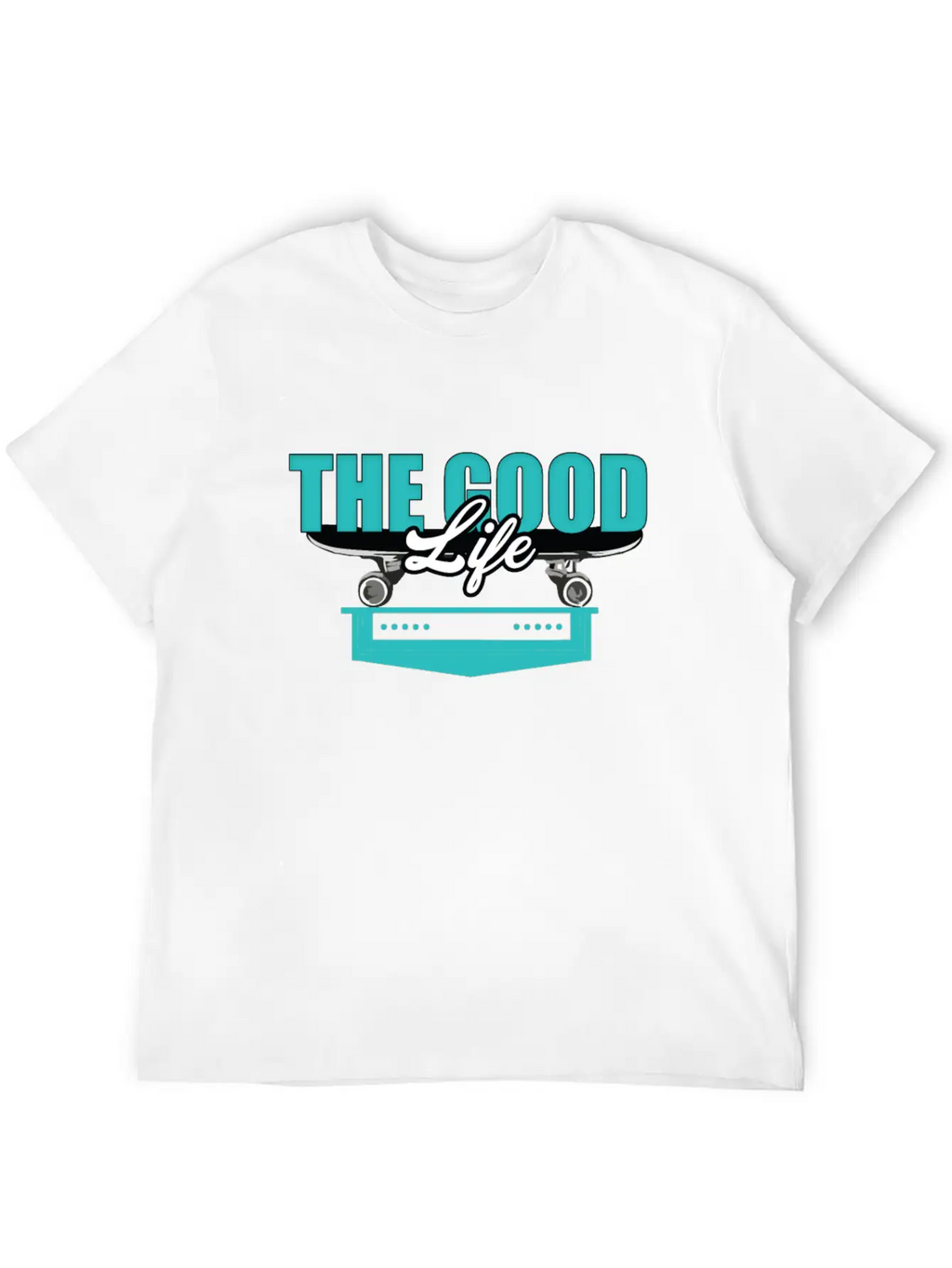 Skateboard Good Life Breathable Soft Cotton T-Shirt – Timeless Casual Look