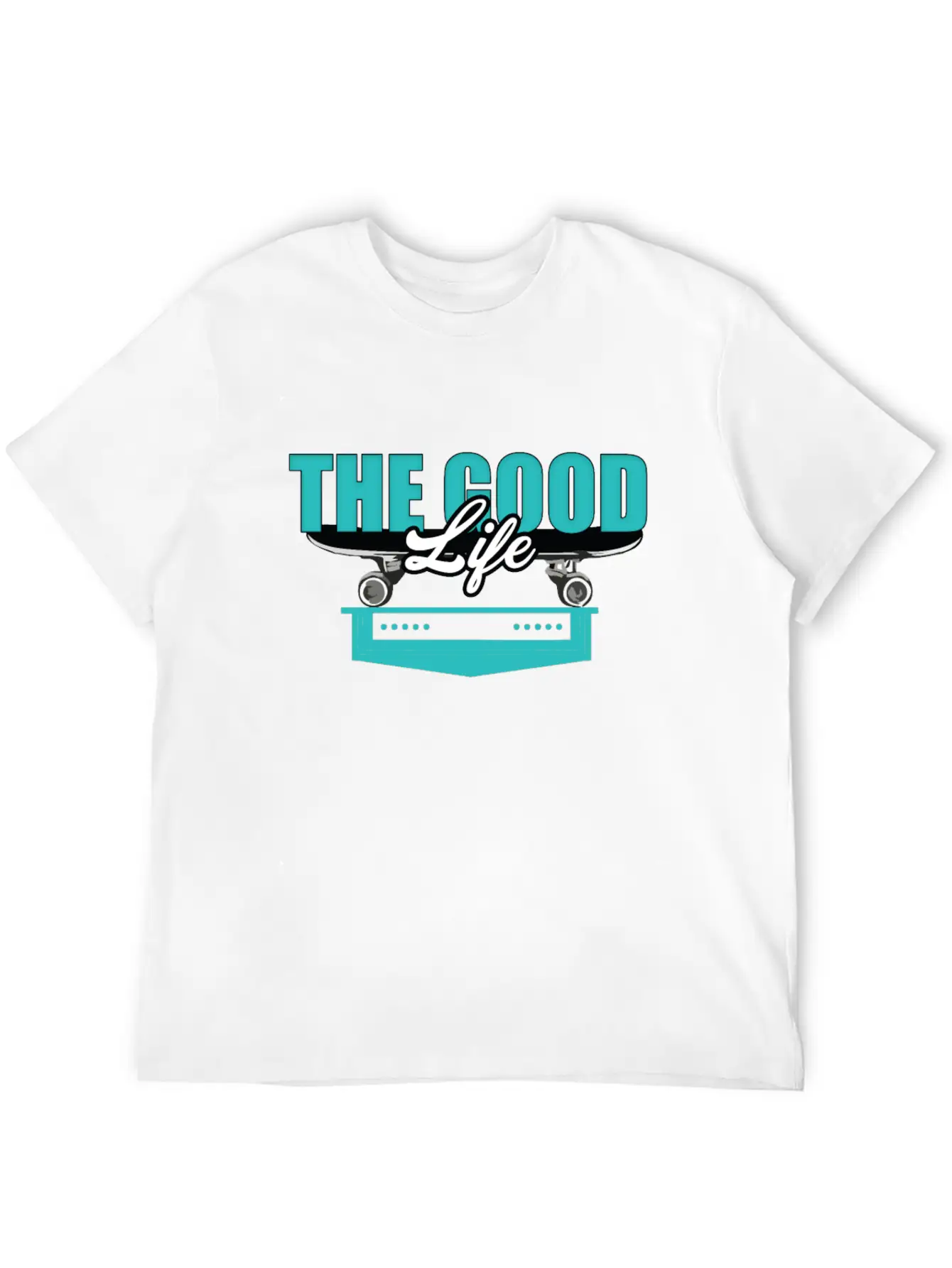 Skateboard Good Life Breathable Soft Cotton T-Shirt – Timeless Casual Look