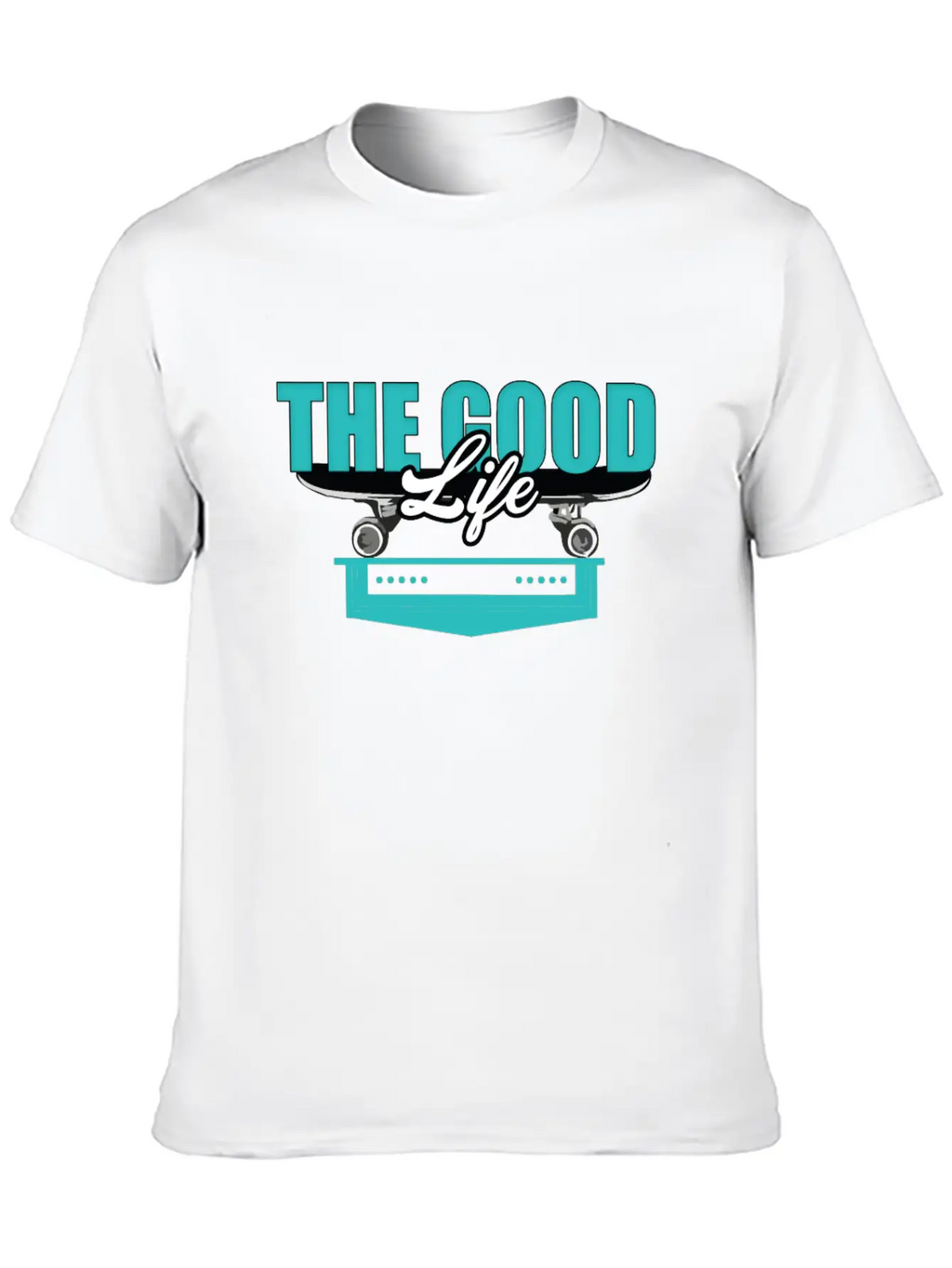 Skateboard Good Life Breathable Soft Cotton T-Shirt – Timeless Casual Look