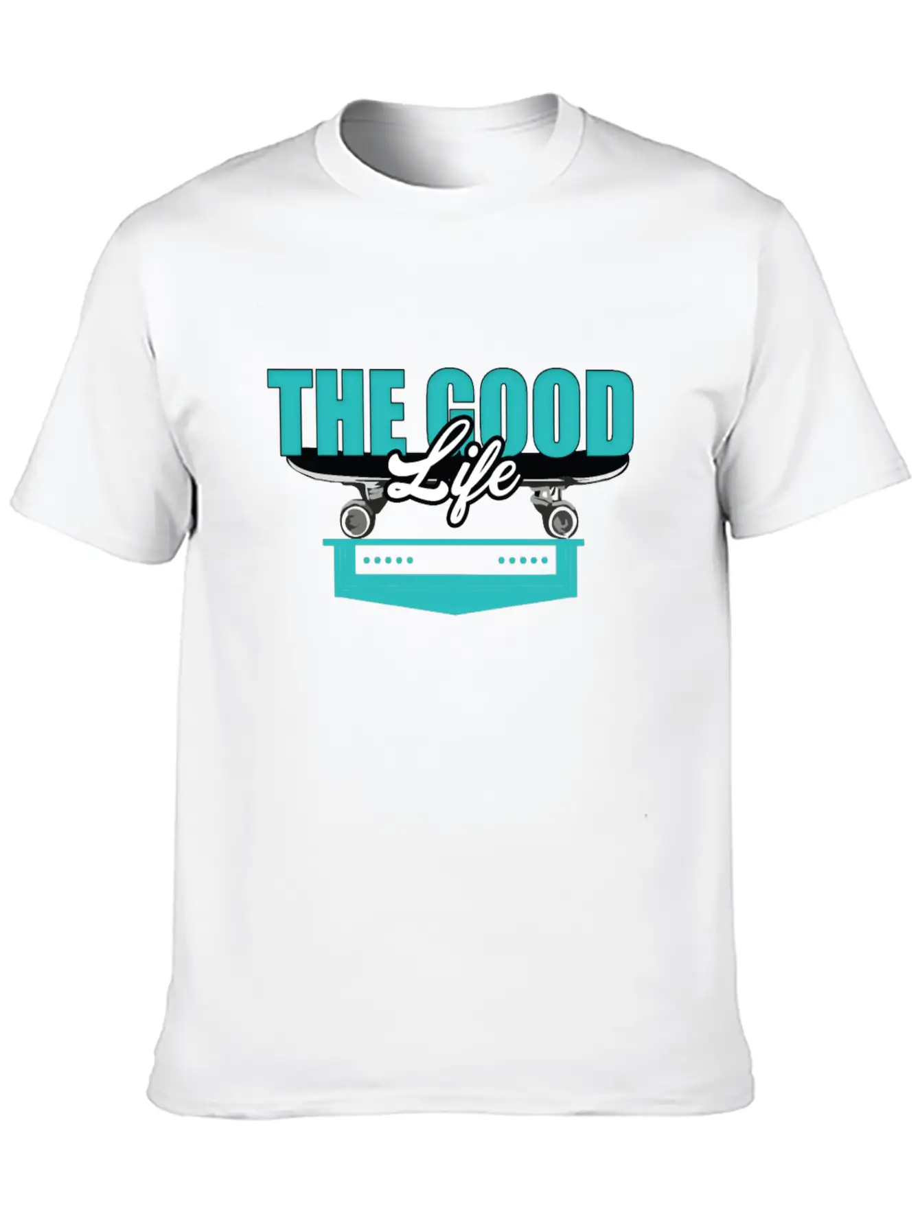 Skateboard Good Life Breathable Soft Cotton T-Shirt – Timeless Casual Look