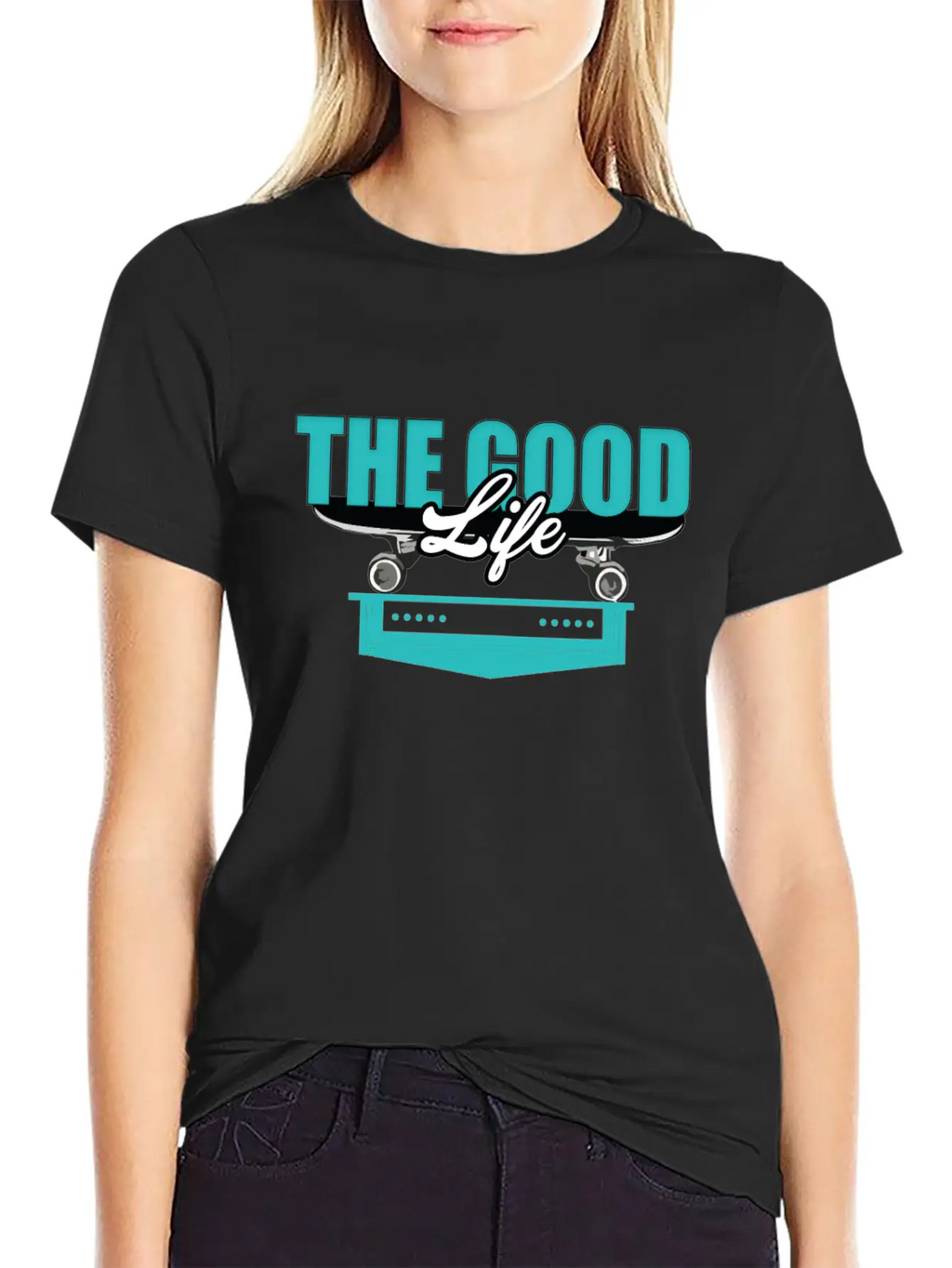 Skateboard Good Life Breathable Soft Cotton T-Shirt – Timeless Casual Look